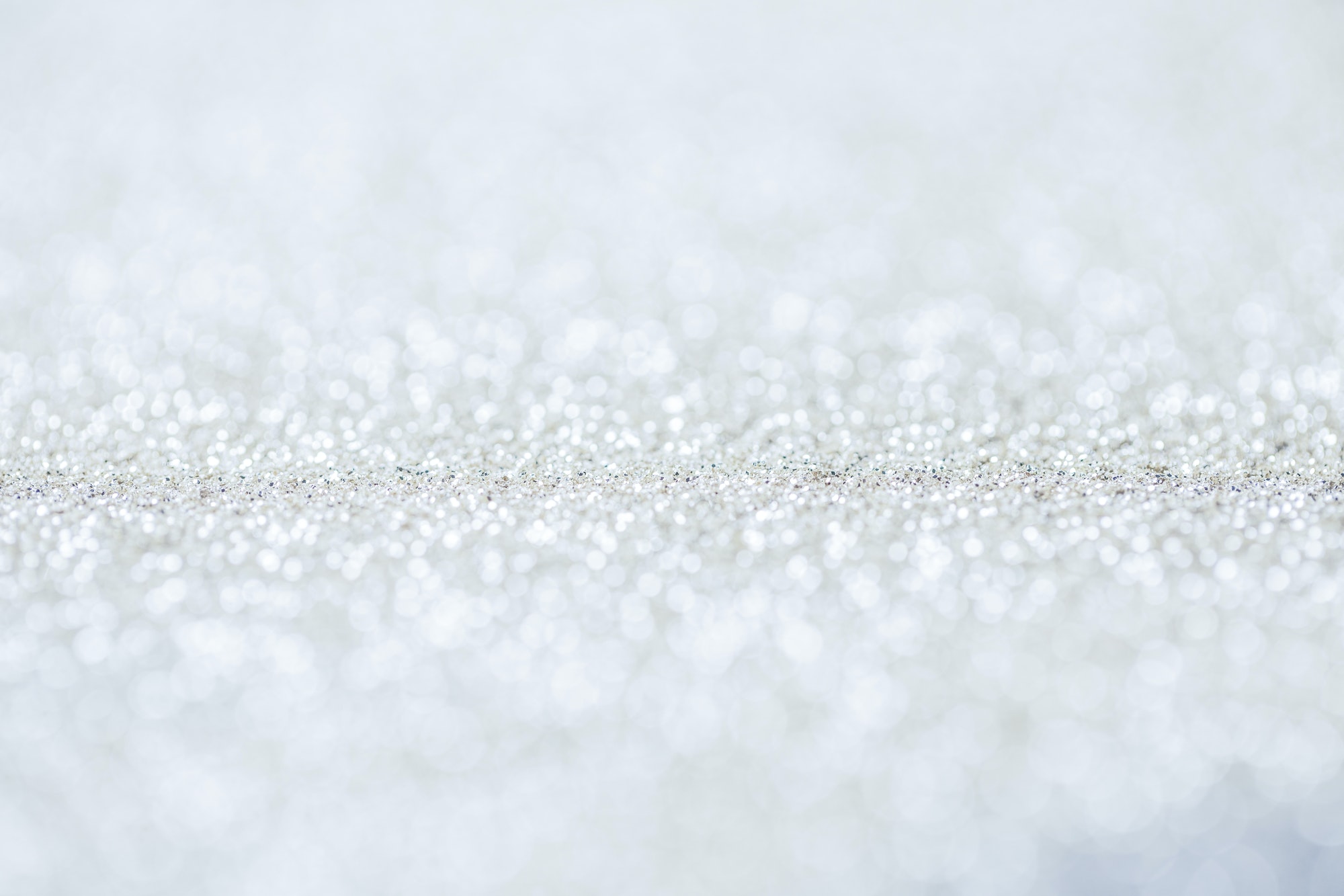 Close up of silver glittering shiny sequins